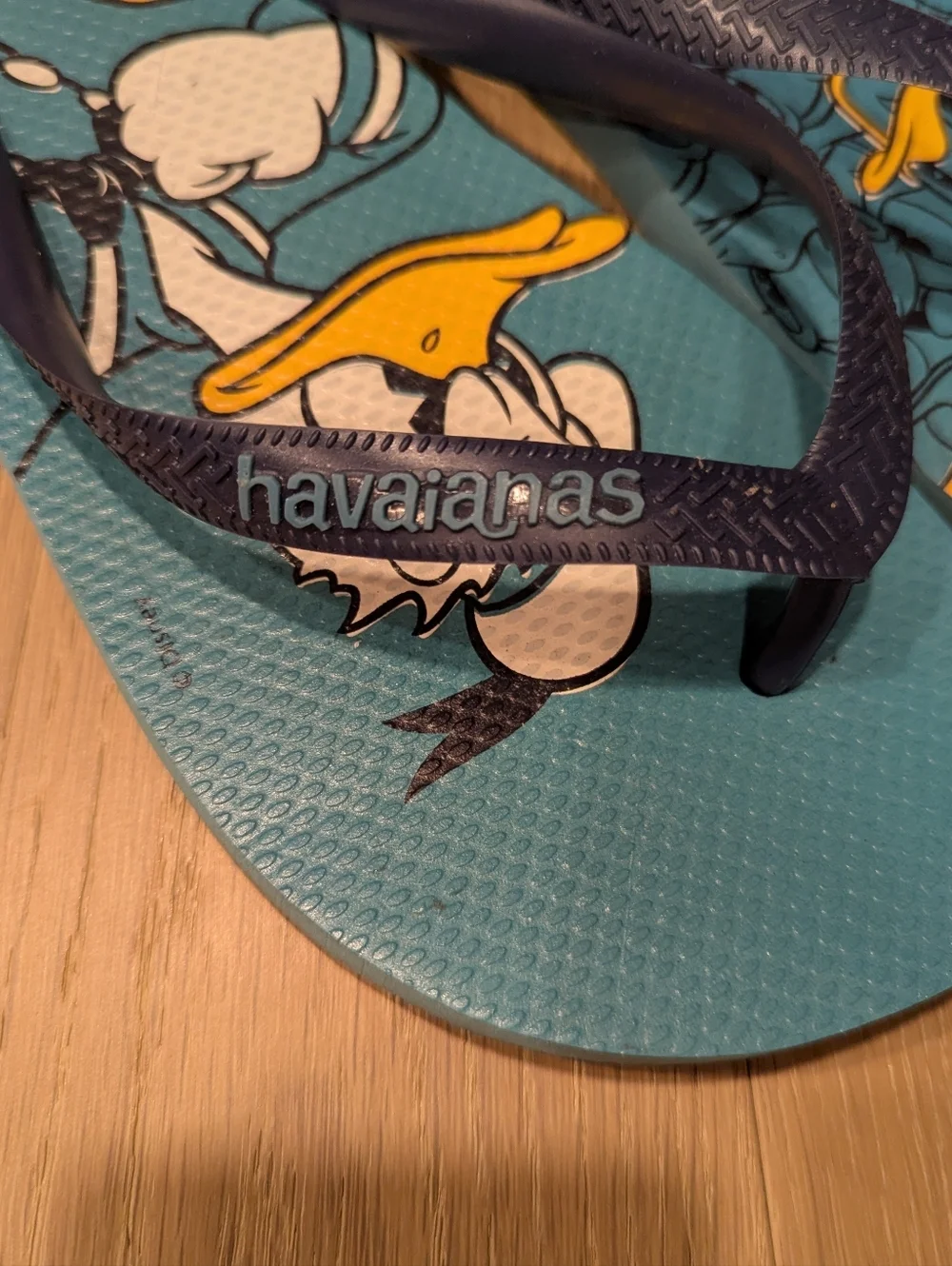 Havaianas Donald Duck Blue Graphic Flip Flops